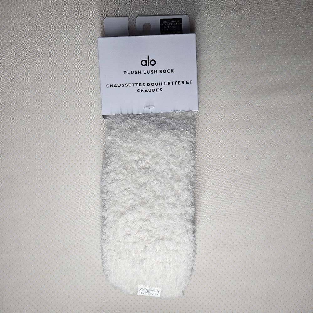 Alo Plush Lush Sock - Ivory